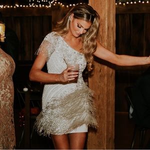 Silver Sherri Hill Cocktail Dredd Worn Once